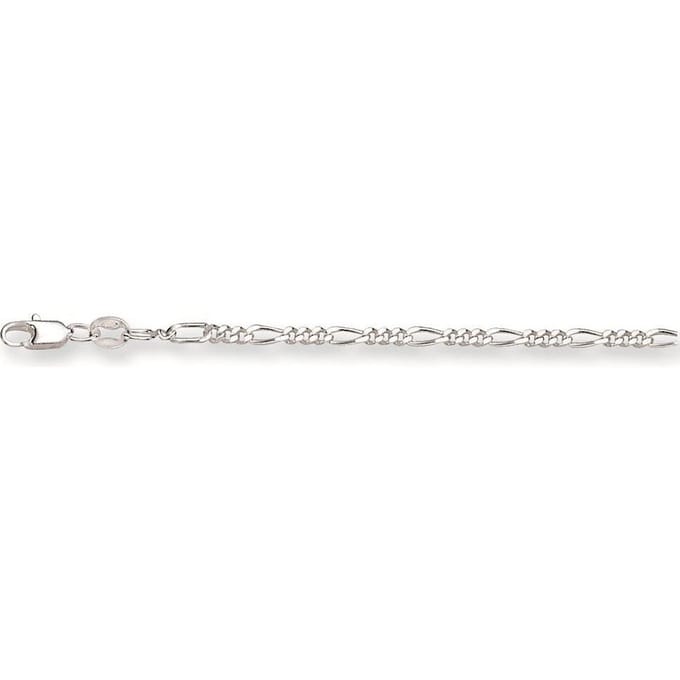 Silver Lining ketting - zilver - figaro 2.5 mm - 50 cm