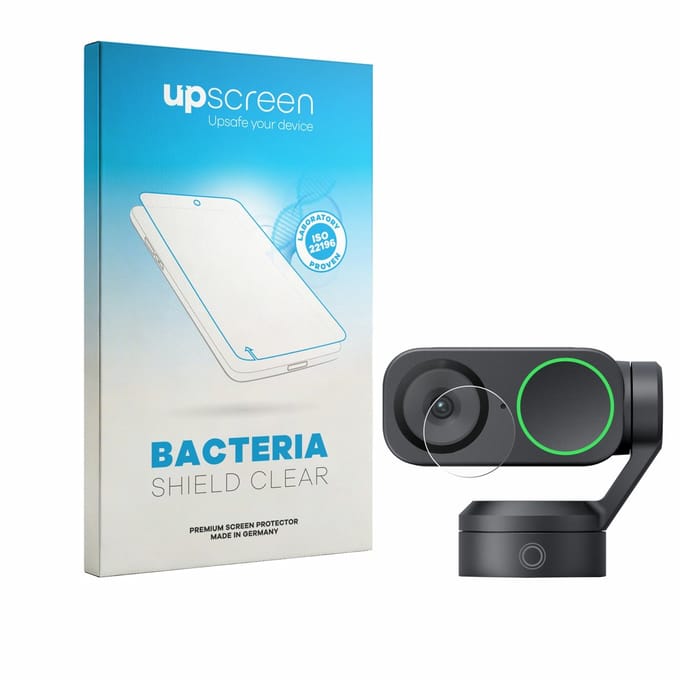 upscreen - Screenprotector voor Insta360 Link 2 (Lens) - Folie Beschermfolie transparant antibacterieel