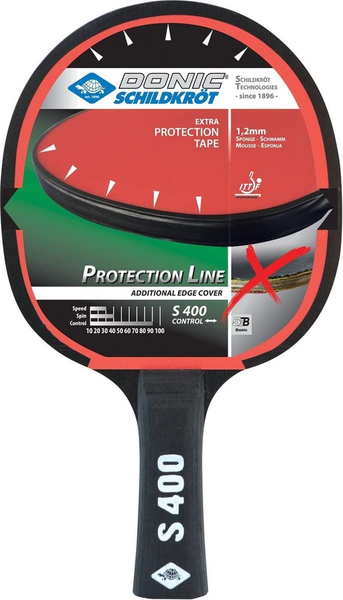 Donic Schildkrot Tafeltennisbats - rood/zwart