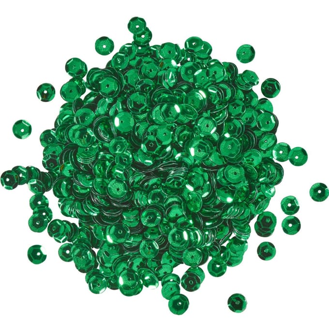 Pailletten gewelfd, metallic - Groen-Metallic