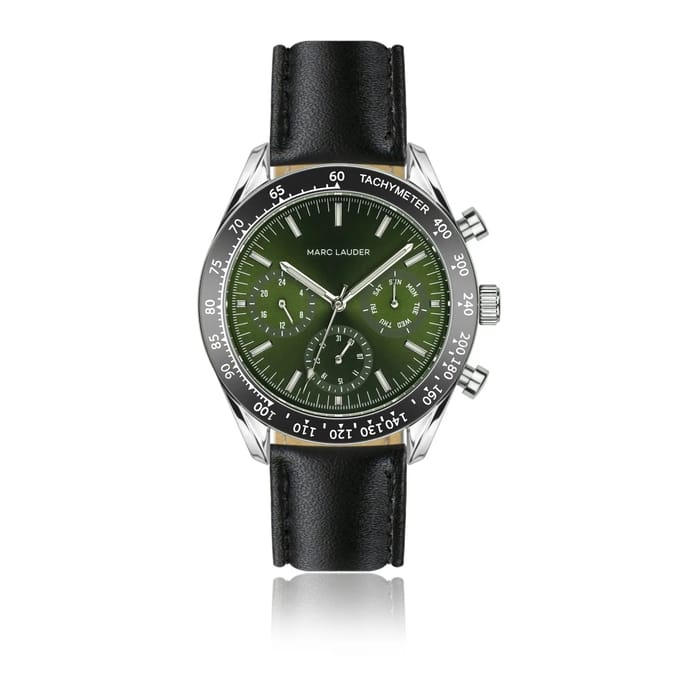 Dames kalfsleren horloge Marc Lauder Lisbon
