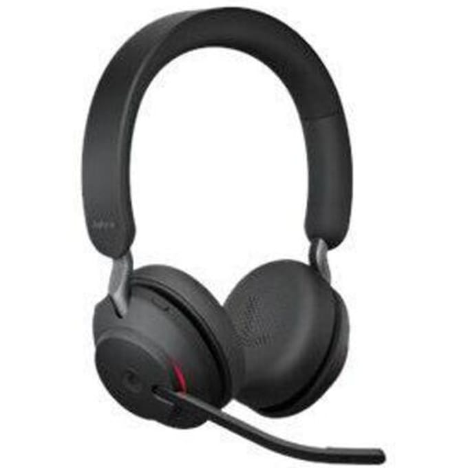 Jabra Evolve2 65 MS On Ear headset Bluetooth Stereo Zwart Volumeregeling, Indicator voor batterijstatus, Microfoon uitschakelbaar (mute) Telefoon