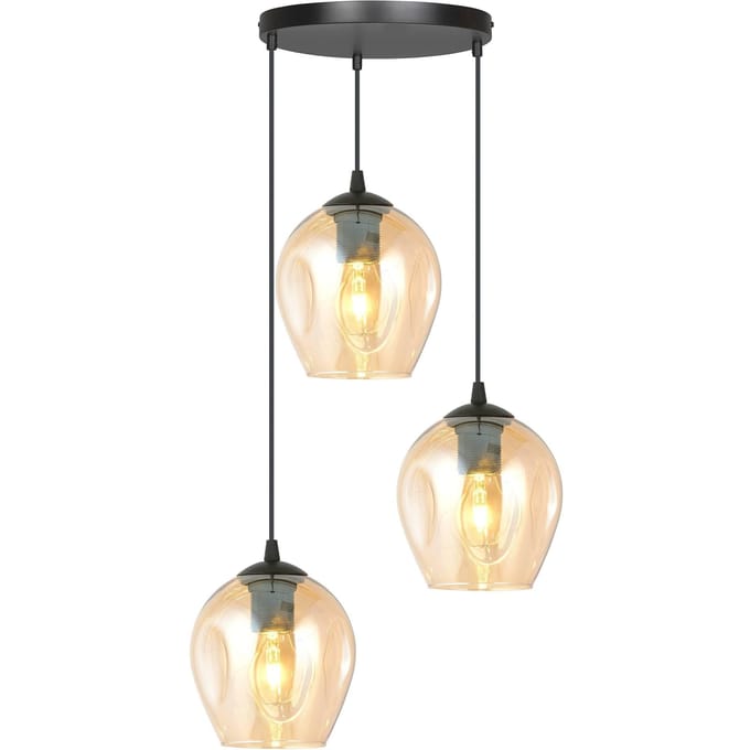 3-lichts hanglamp Noah rond | Loft46