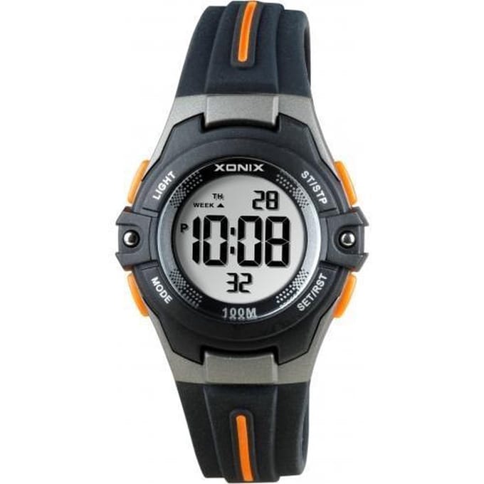 Xonix digitaal kinderhorloge Zwart/Oranje BAB-004
