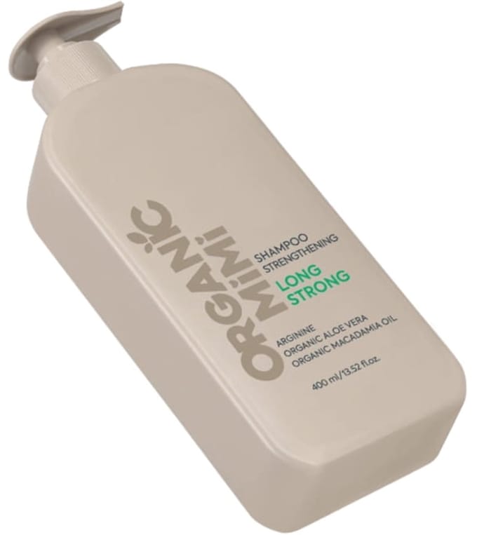 Biologische Long Strong Versterkende Shampoo - elastisch haar - arginine - macadamia-olie - aloë vera-sap 400 ml