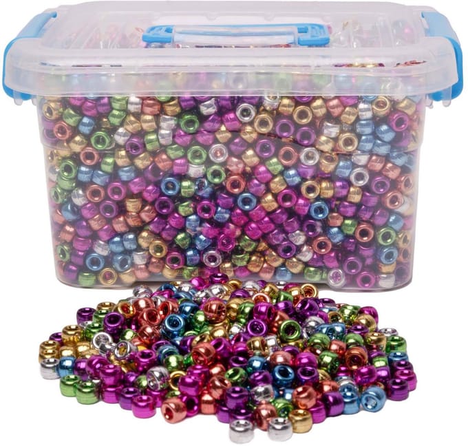 Colorations metallic pony kralen set - 4000 stuks knutselplezier.