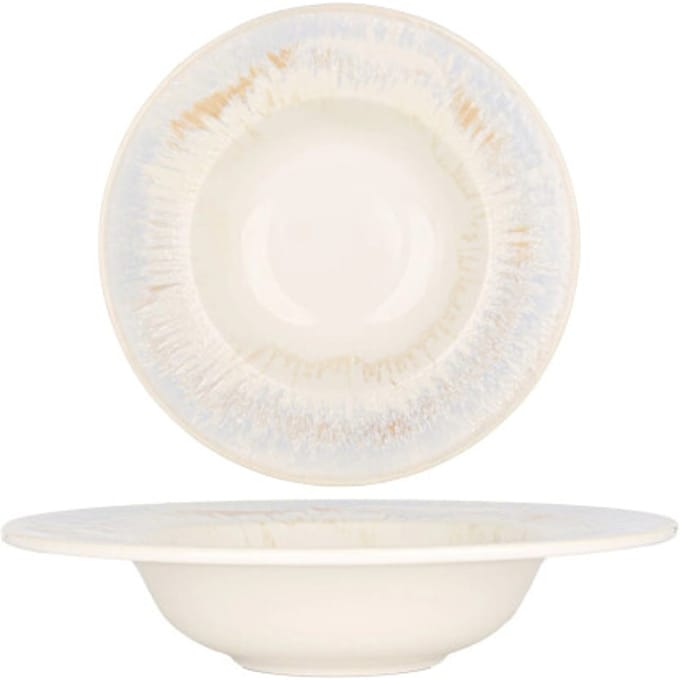 By Bone Pastabord - Wave - Porselein - 28 cm (480cc) - set van 2