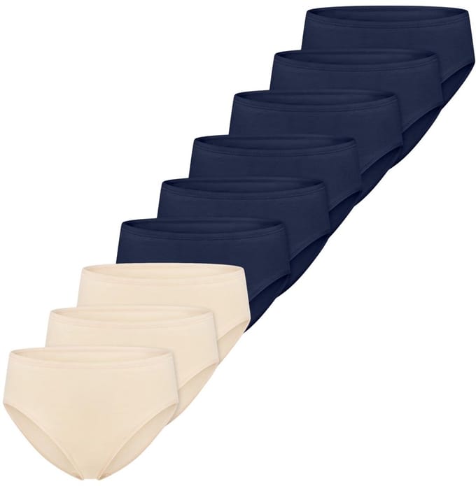 Schiesser Dames slip / onderbroek 9 pack Essentials Cotton