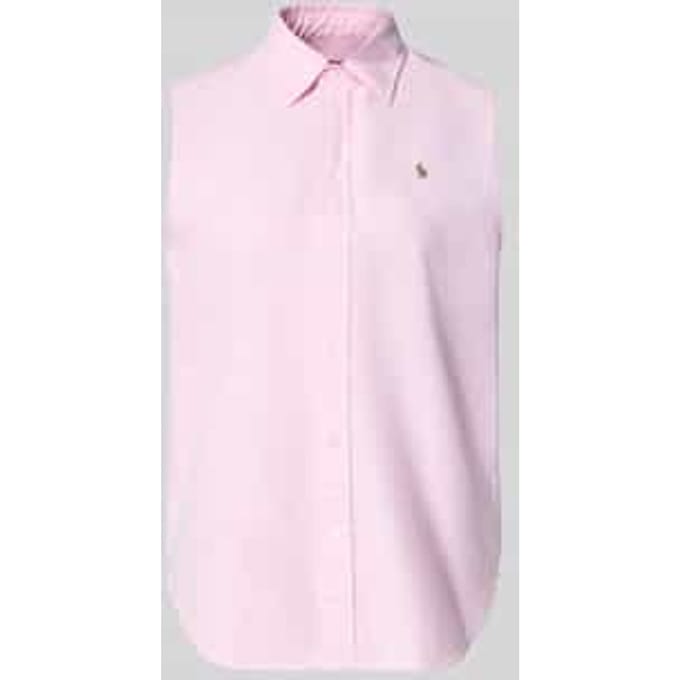 relaxed fit overhemdblouse van puur katoen