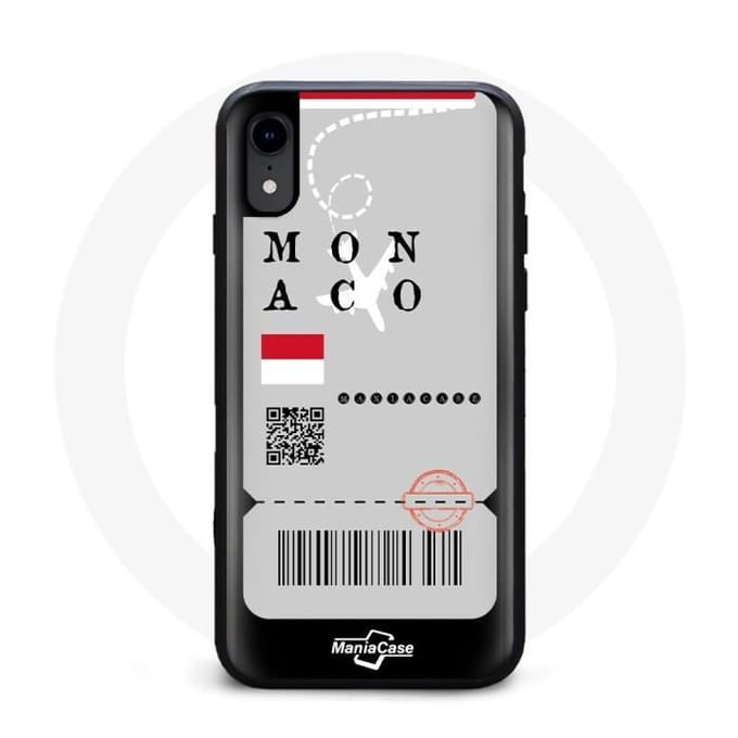 Coque iphone XS max billet d'avion monaco