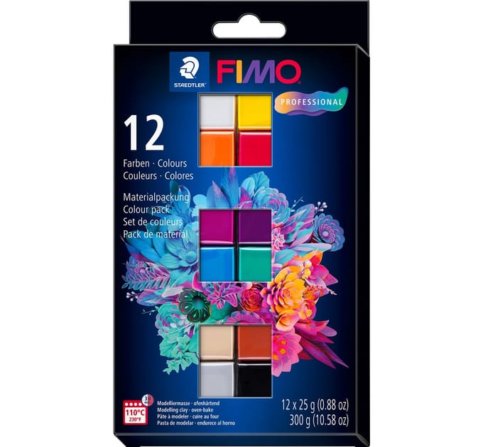 FIMO Professional - ovenhardende boetseerklei - colour pack 12 basic colours