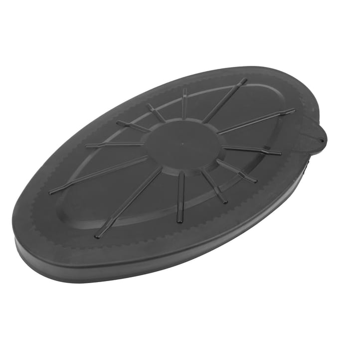 Waterdicht Rond Luikdeksel Plastic Dek Inspectieplaat voor Marine Boot Kajak Kano black