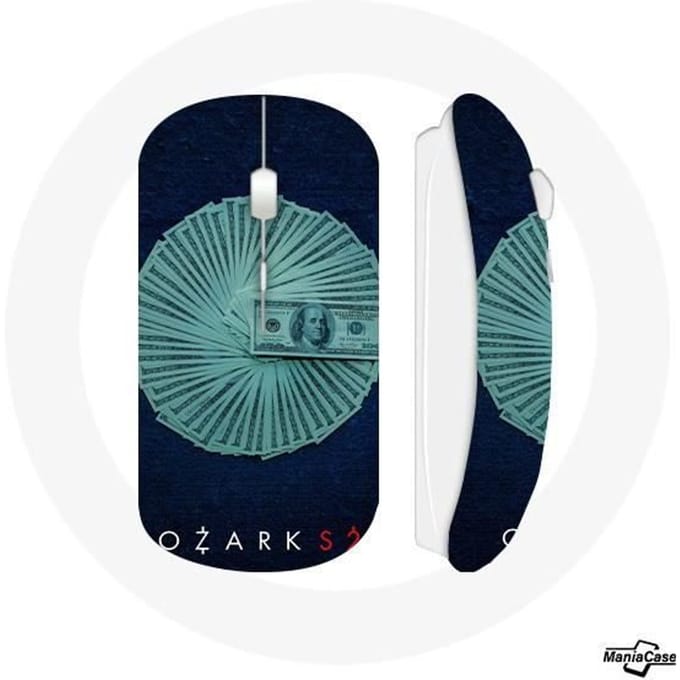 Souris Sans Fil - MANIACASE - Ozark Saison 4 - Clé USB WiFi incluse - Couleur Bleu - Technologie Sans Fil