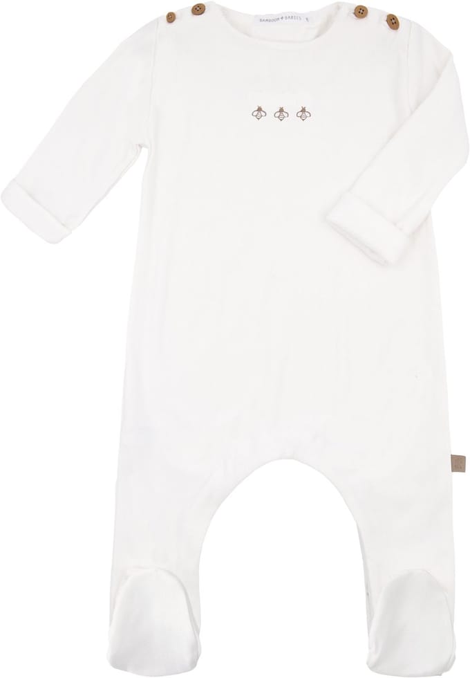 Bamboom Jumpsuit Met Voetjes Bees - Cream - 3 M