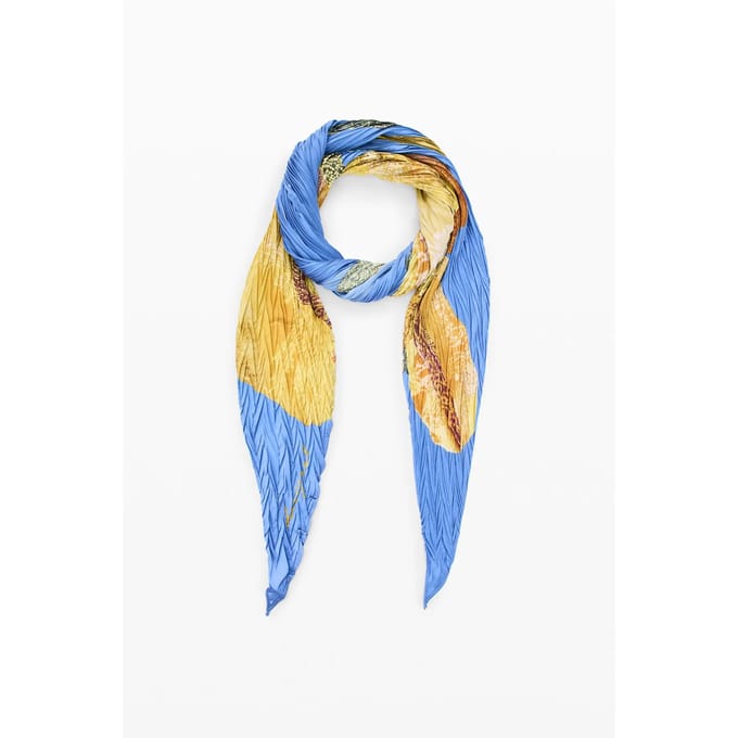 Zijde sjaal met bloemenmotief vrouw Desigual