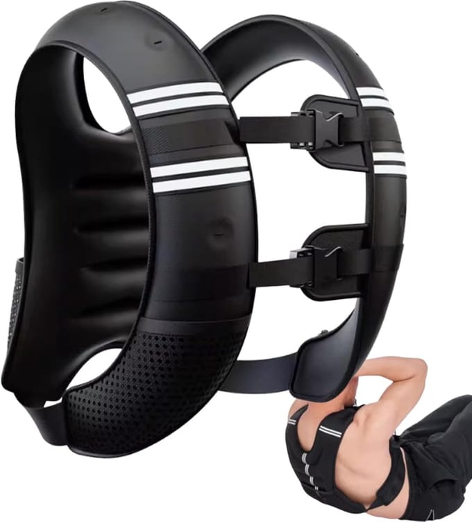 Gewichtsvest - Trainingsvest - Krachttraining - Reflecterende Strepen - 5 kg - Zwart