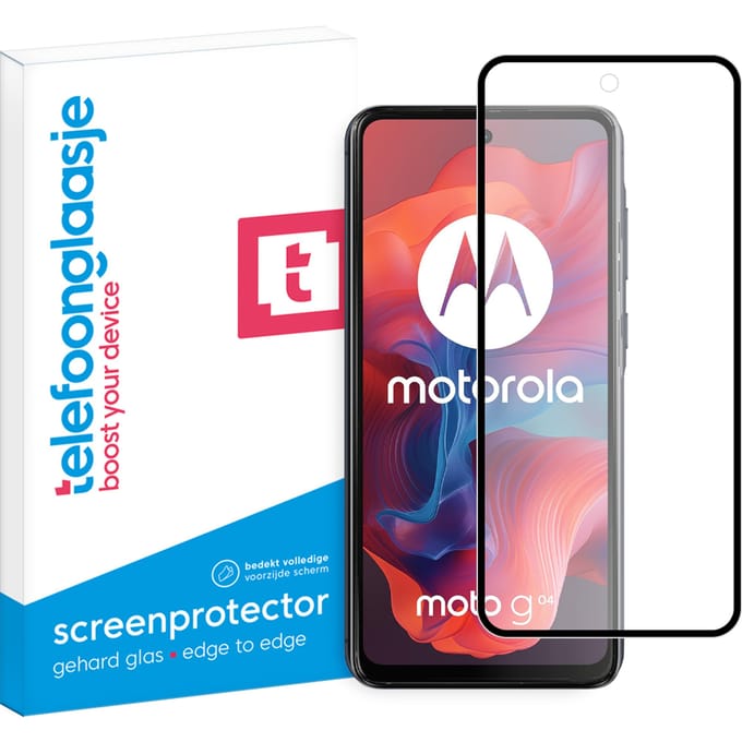 Motorola Moto G04 screenprotector Edge to Edge