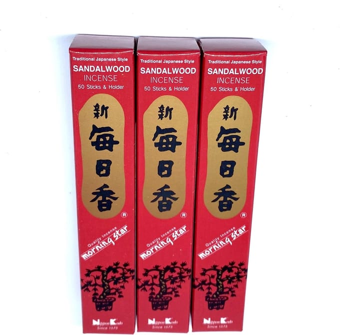 Morning Star - Sandalwood Incense - wierook stokjes - 3-pack