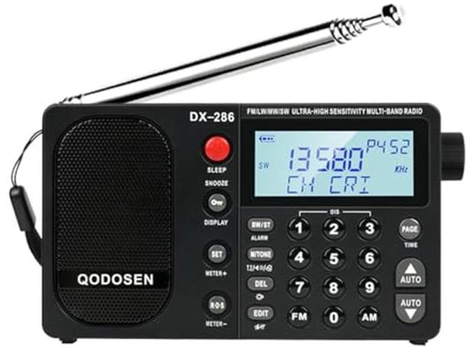 Draagbare Kortegolfradio met Hoge Gevoeligheid en LCD Display