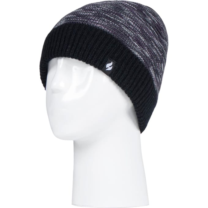Heat Holders - Thermische gebreide damesmuts voor de winter - Zwart