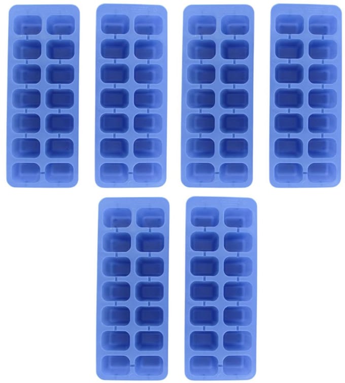 Set van 6 IJsblokjesvormen 14 ijsblokjes Fackelmann Bar Concept