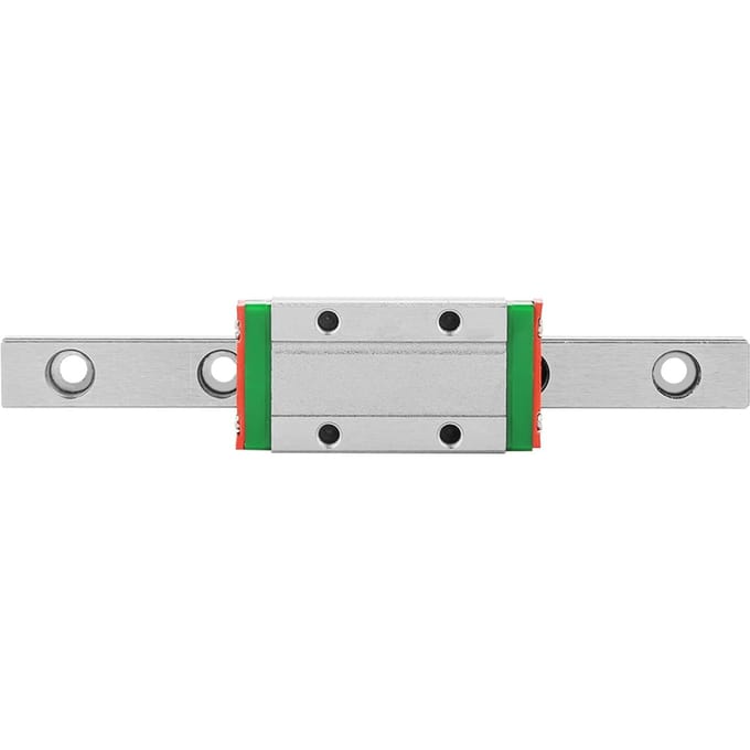100mm MGN9H Miniatuur Lineaire Rail Geleiderail 9mm Breedte Schuifblok