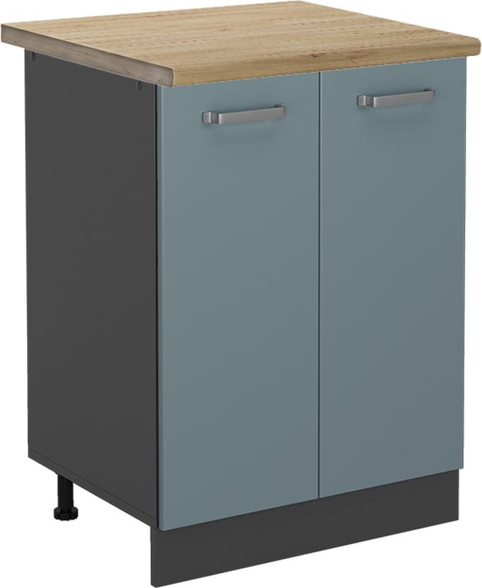 Vicco R-Line Keukenonderkast – 60 cm, WB Eik Blauw-grijs