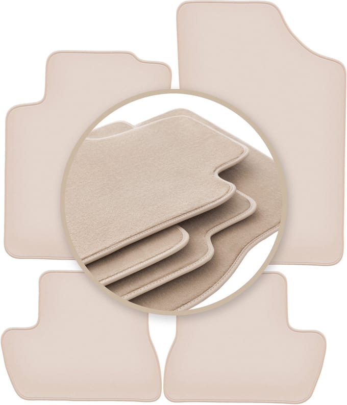 PREMIUM beige matten voor: Citroen C2 hatchback 2003-2009