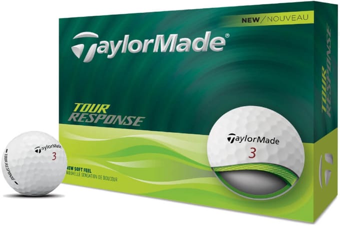 TaylorMade Tour Response Golfballen 2025 - Wit - 12 Stuks