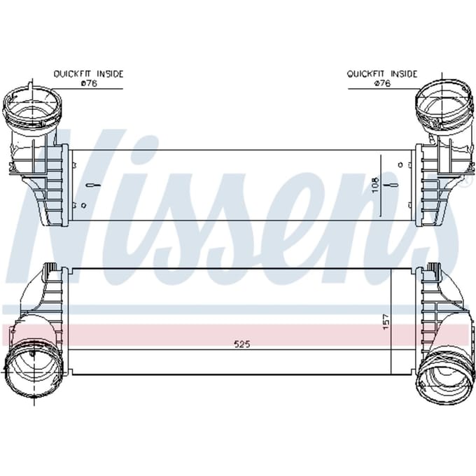 Intercooler NISSENS 96364