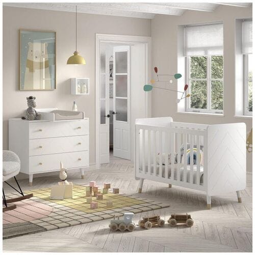 Jaxx 2-delige babykamer Billy White unisex