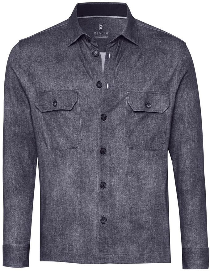 Desoto Overshirt Denim Spark Donkerblauw (navy) - Maat M - Heren