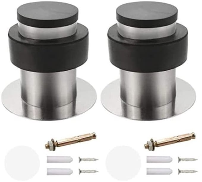 Allecto - Deurstopper - Vloerdeurstopper - Roestvrij staal