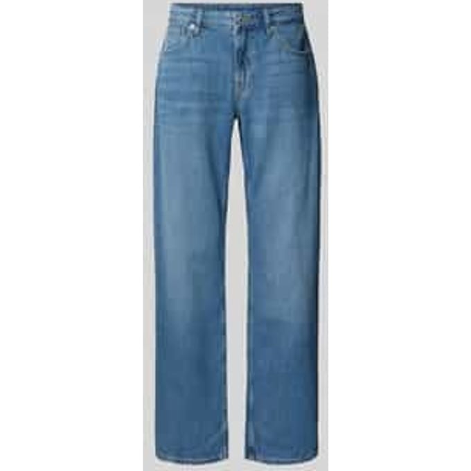 Wide leg jeans van een mix van katoen en lyocell, model 'NICKY'