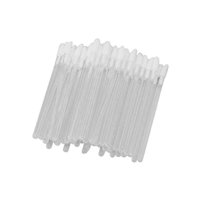 100 stuks Wegwerp Lipborstels Professionele Draagbare Make-up Lipgloss Applicators Cosmetisch Hulpmiddel white