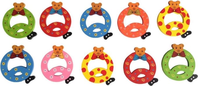 Kleine beren plakletter Q (5cm)