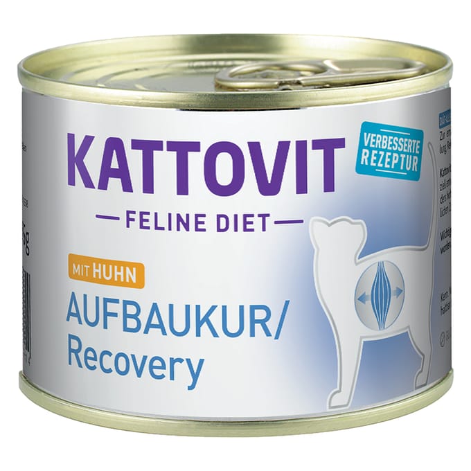 6x185g Opbouwkuur (Energie Plus) Kip Kattovit Kattenvoer
