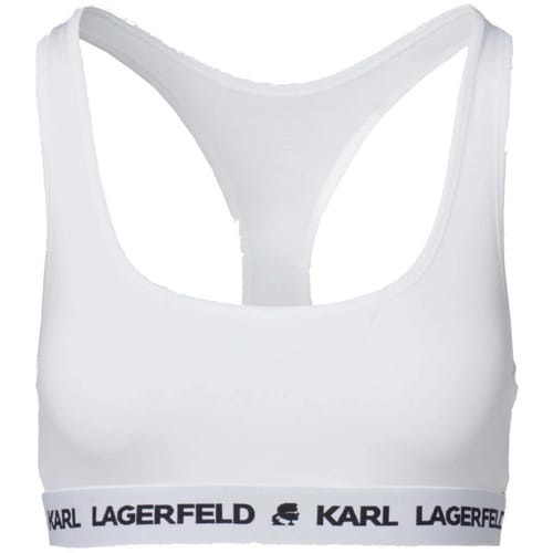 KARL LAGERFELD LOGO BRALETTE Wit S EU