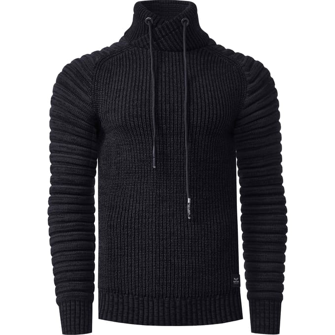Biker Chunky trui met hoge kraag