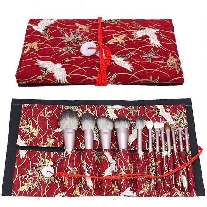 Frezarkowo - Make-up Kwasten Organizer - Roll-up - Katoenen Canvas - 13 Vakken