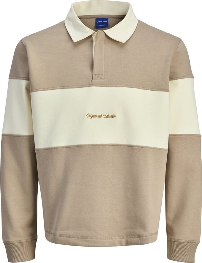 JACK&JONES - JORNORREBRO BLOCKING SWEAT POLO - Heren - Sweaters
