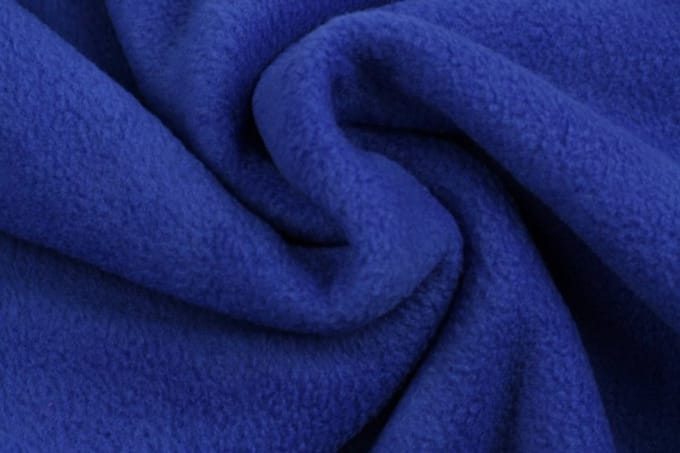 10 meter fleece stof - Donkerblauw - 100% polyester