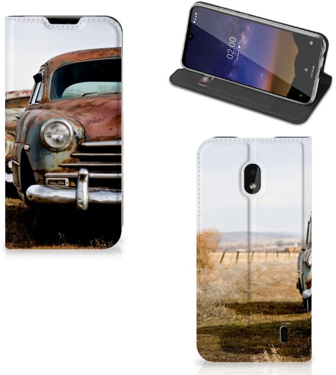 Nokia 2.2 Stand Case Vintage Auto