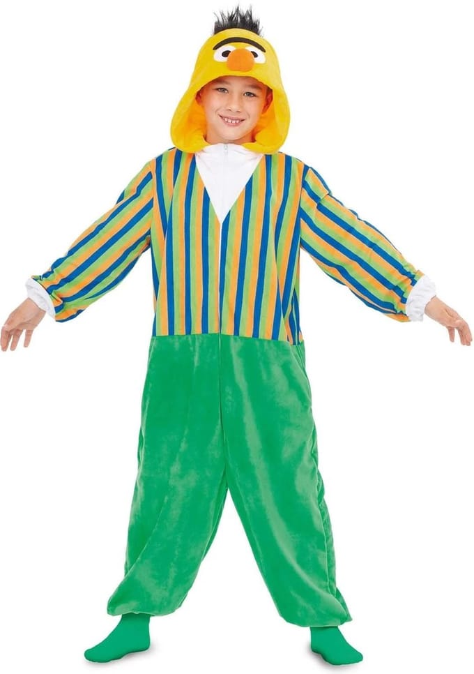 Bert Onesie Kostuum Kind - 7-9 Jaar