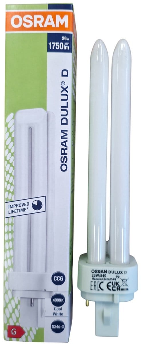 Osram Fluorescent light bulb DULUX D 26W/840 G24d-3