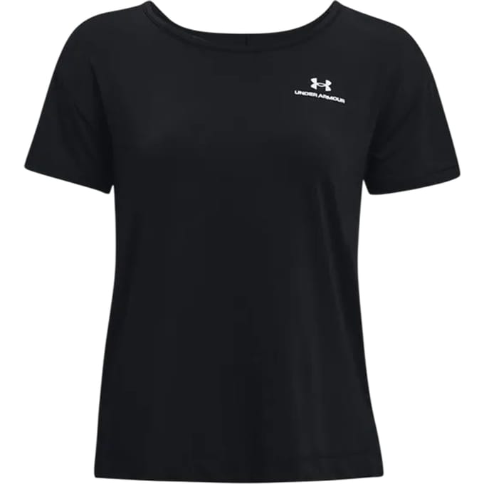 Under Armour Dames/Dames Rush Energy Core T-shirt met korte mouwen (Zwart)