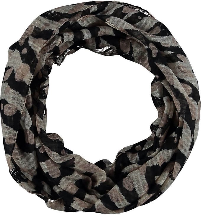 Sarlini Snood Colsjaal Print Camel