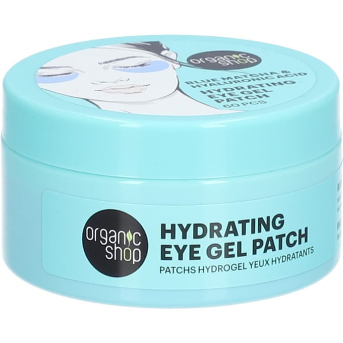 Organic Shop Eye Gel Patch Blue matcha & Hyaluronic Acid - 60 pcs