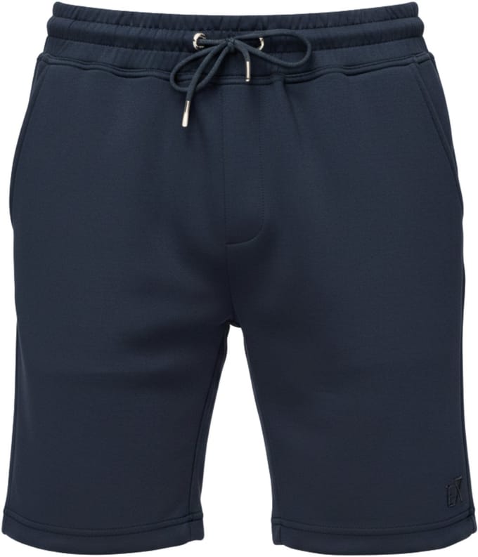 OMBRE Korte Broek - Regular Fit - Viscose - Effen Donkerblauw M