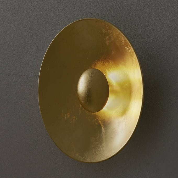 Kögl Wandlamp Aura Sol in goud-look Ø 40 cm